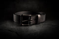 All Black Collection | Handcrafted Durable Leather Belt For Him | Gift For Him, Made In Portland, Oregon, Usa