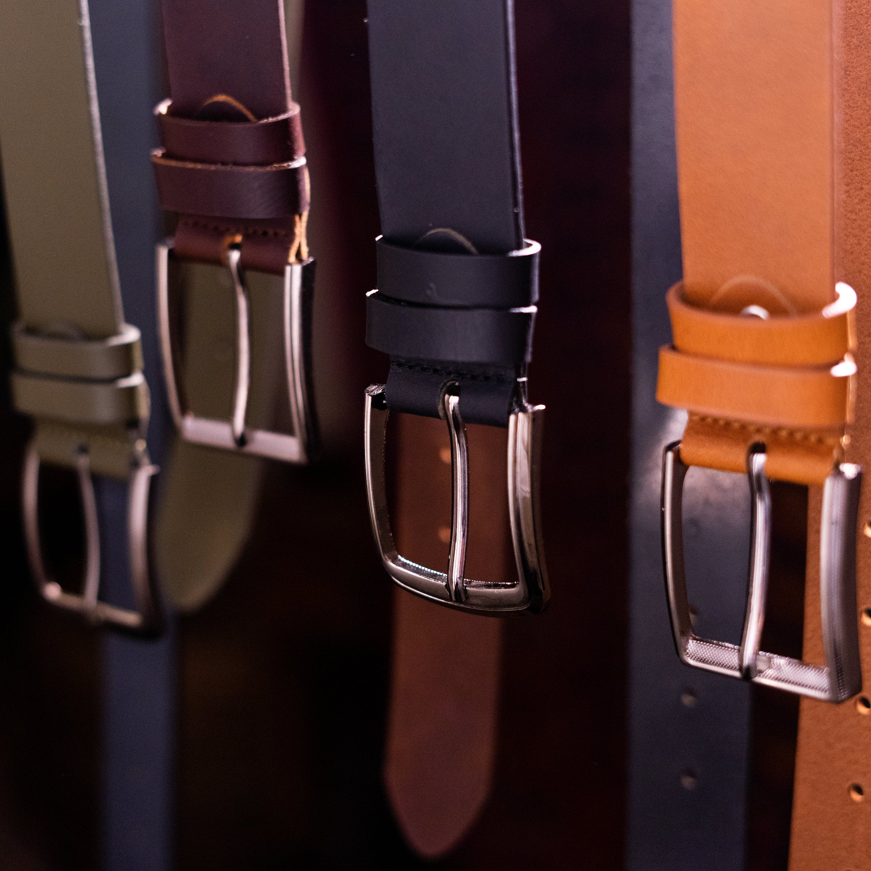Genuine Leather Belt, Brown Leather Belt, Handmade Classic Everyday Belt