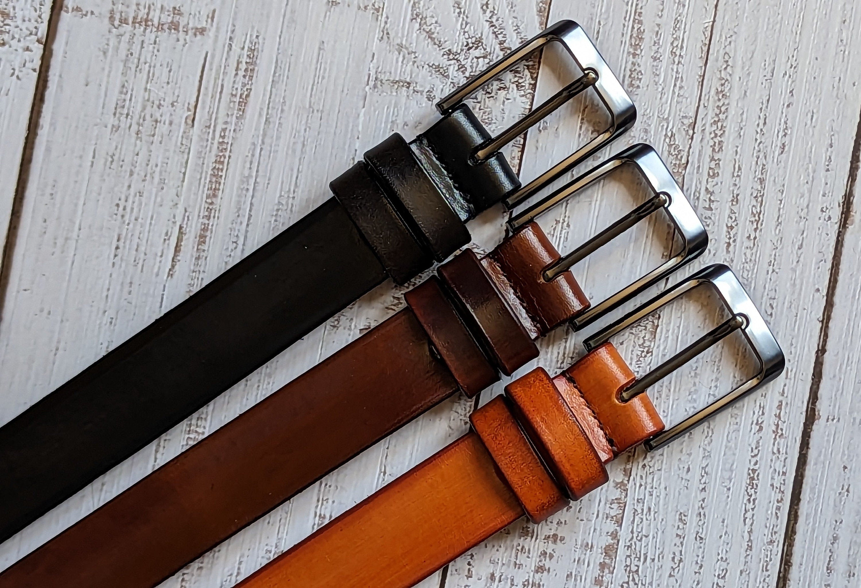 Personalized Italian Leather Belt: Custom Engraved Handmade