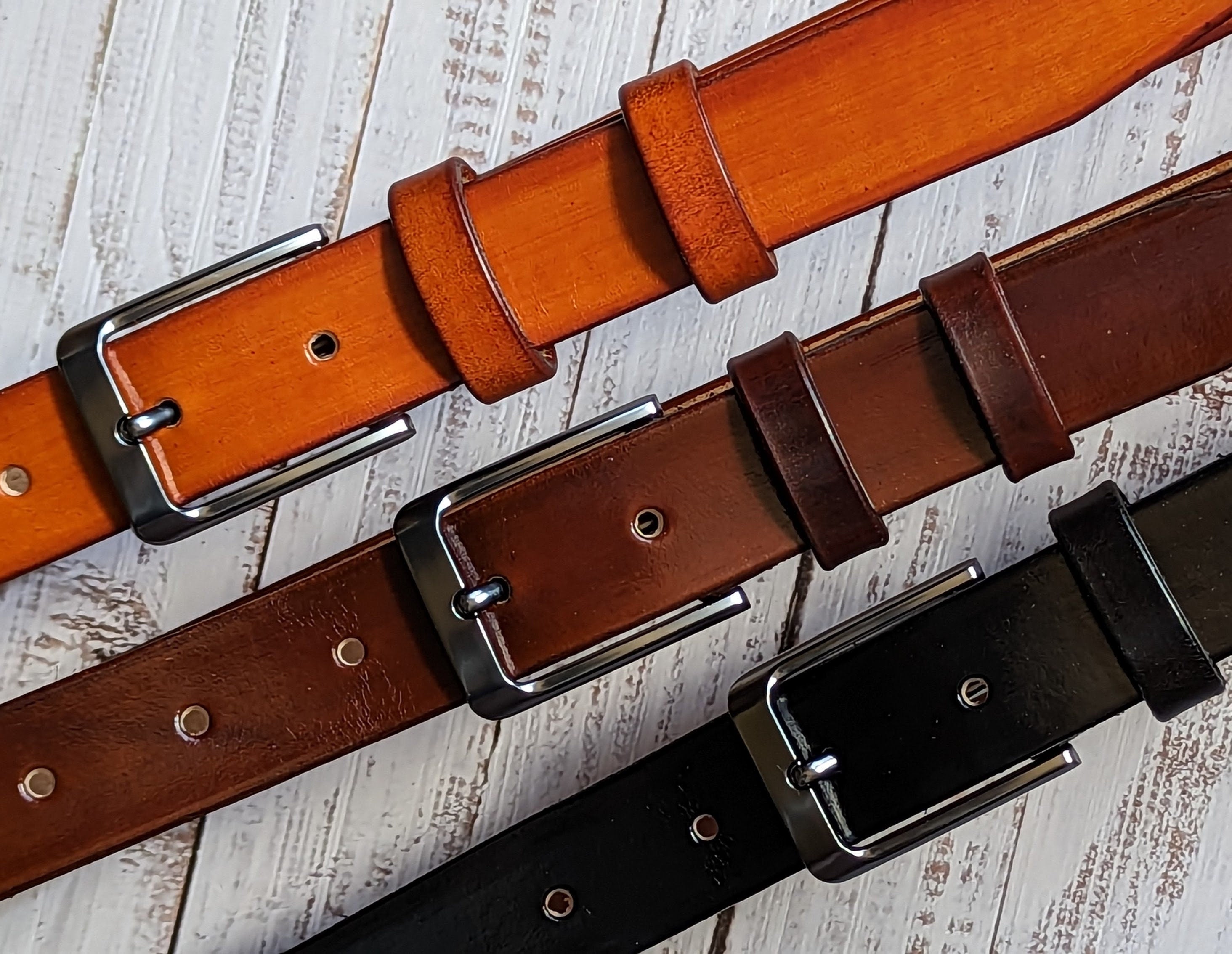 Personalized Italian Leather Belt: Custom Engraved Handmade