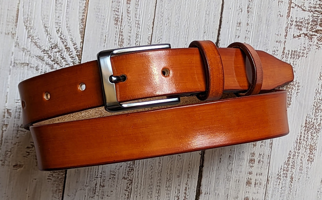 Personalized Italian Leather Belt: Custom Engraved Handmade