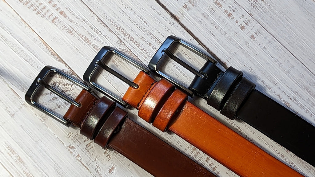Personalized Italian Leather Belt: Custom Engraved Handmade