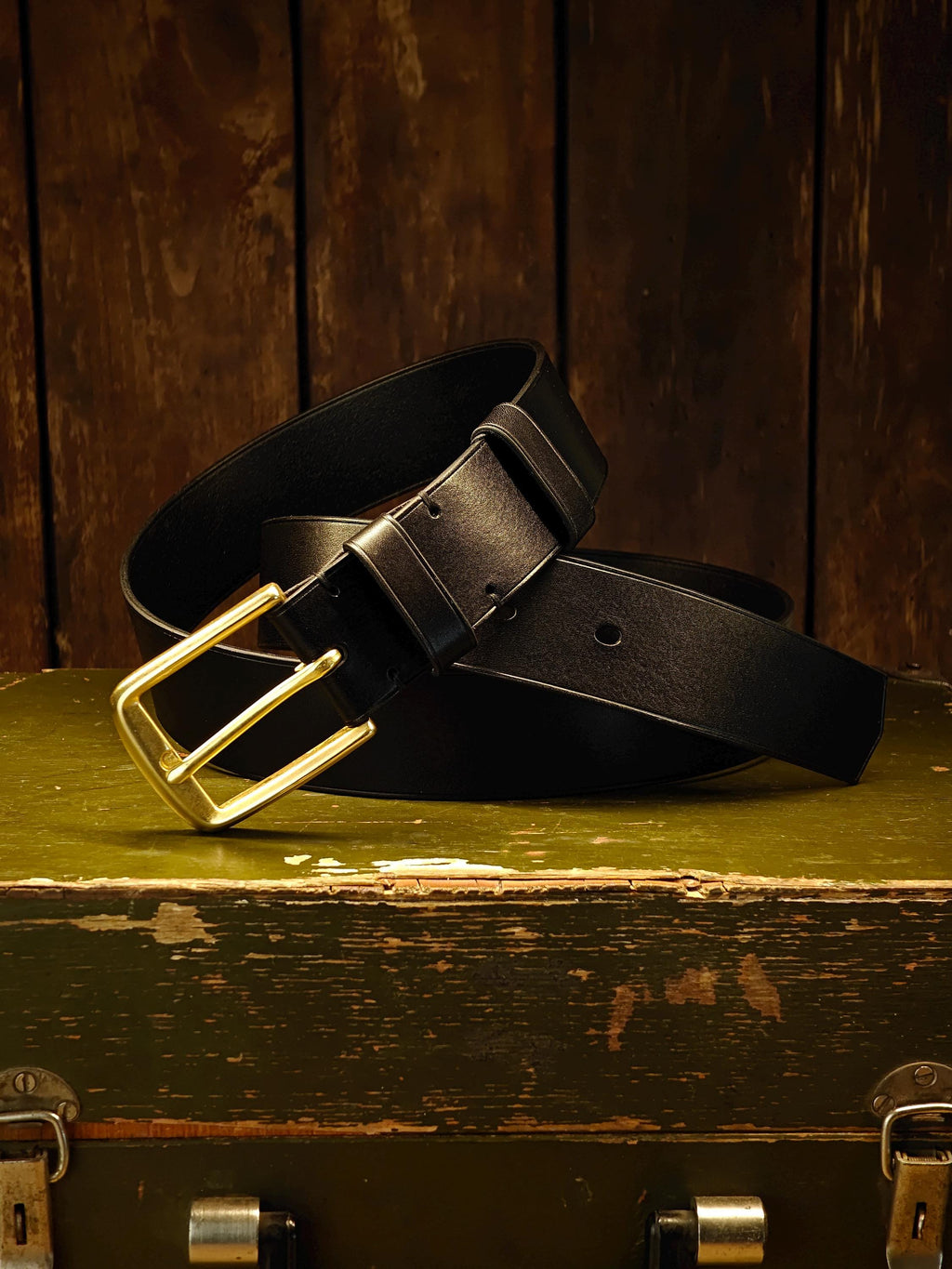 Handcrafted Men's Full Grain Leather Belt. Slim Leather Belt 1.5". Made In Ukraine.