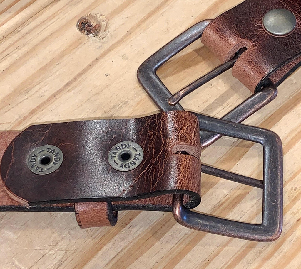 Handmade Leather Belt For Men, 1.5” Full Grain, Changeable Buckle.