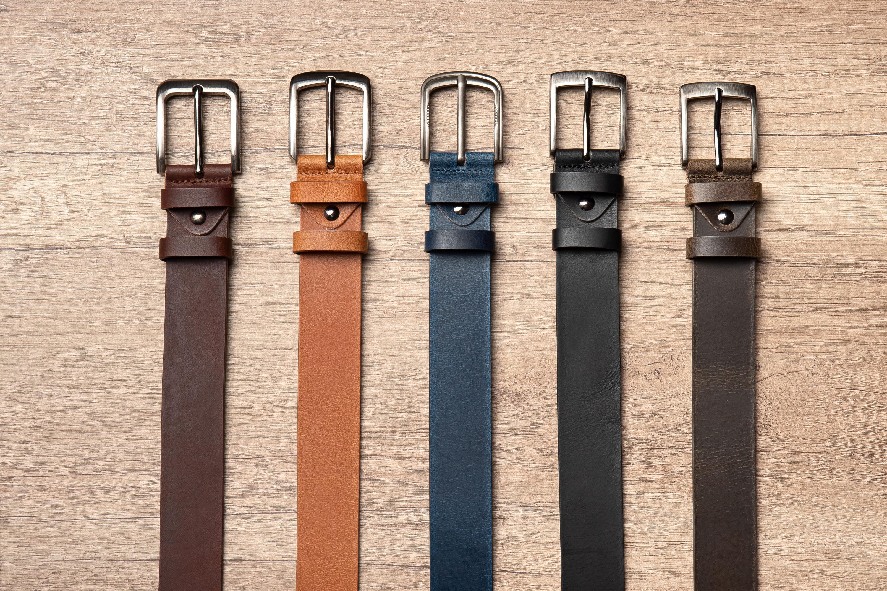 Genuine Leather Belt, Brown Leather Belt, Handmade Classic Everyday Belt
