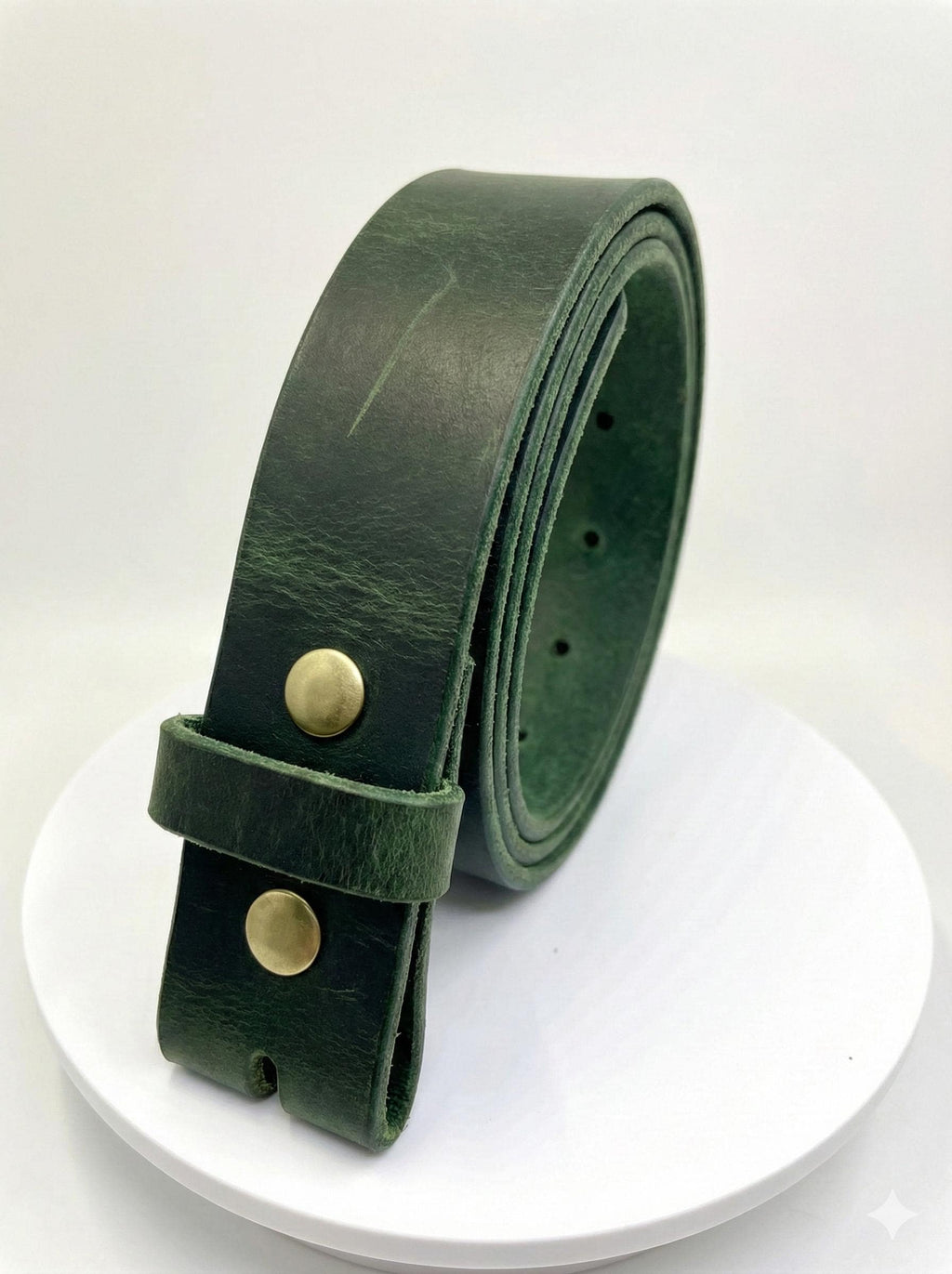 Leather Belt Without Buckle 1 1\2 Belt For Your Buckle | Brown Leather No Buckle Belt | Buffalo Leather Belt For Men | Snap On Leather Belt