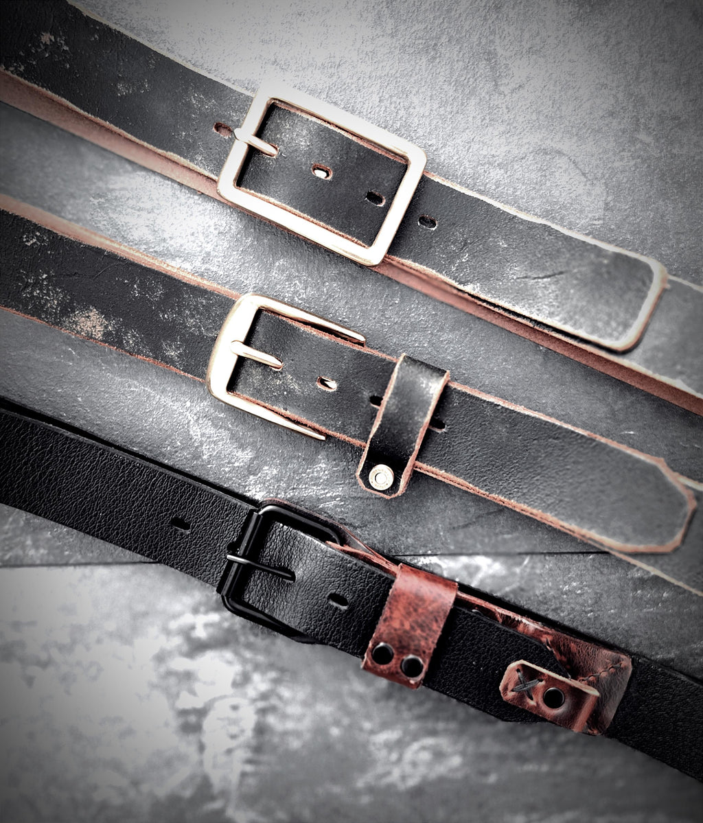 Handmade Vintage Leather Belt – Full Grain Leather Belt For Men & Women, Rustic Handmade Belt, Durable Everyday Work Belt, Unique Gift