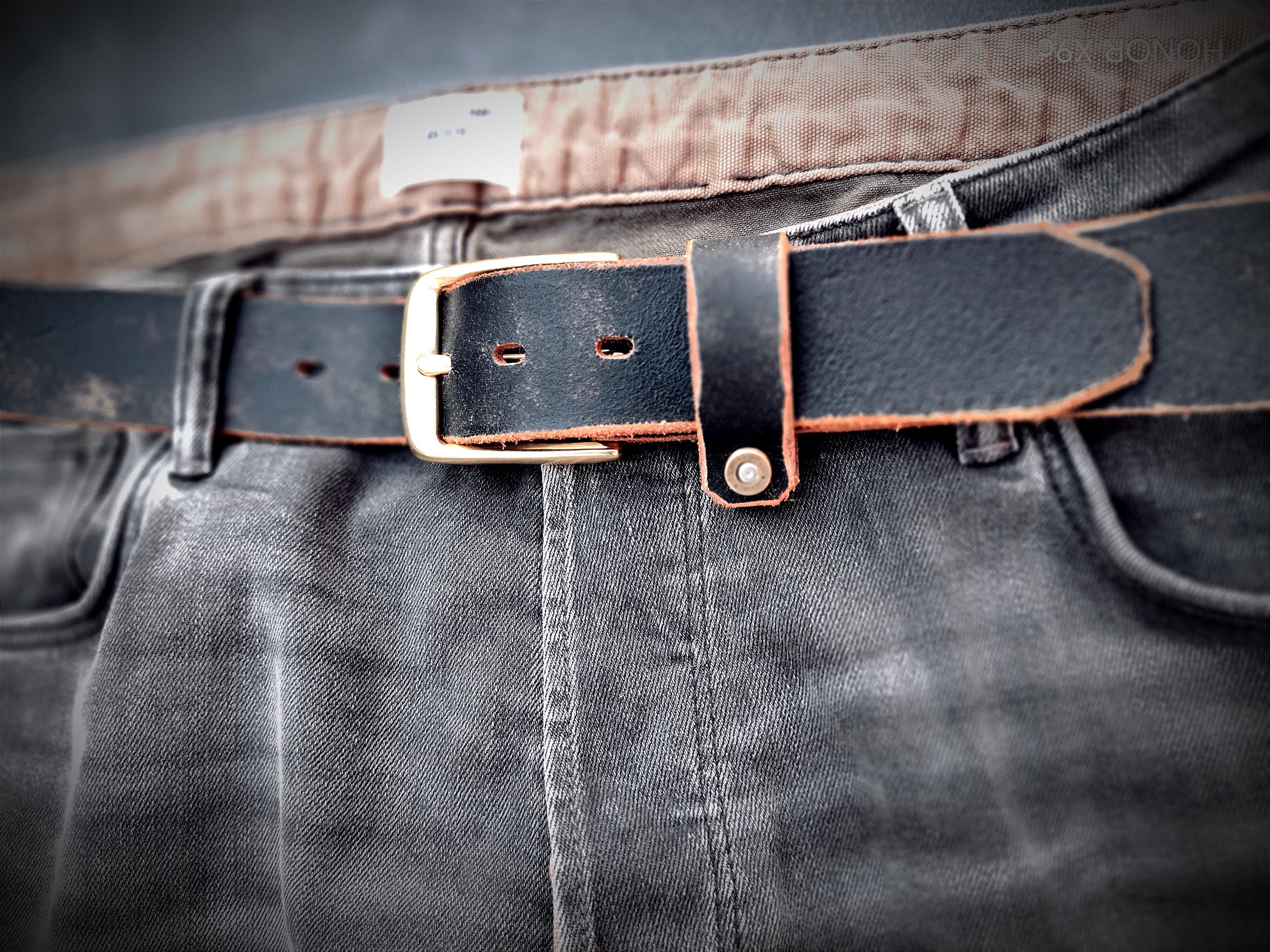 Handmade Vintage Leather Belt – Full Grain Leather Belt For Men & Women, Rustic Handmade Belt, Durable Everyday Work Belt, Unique Gift