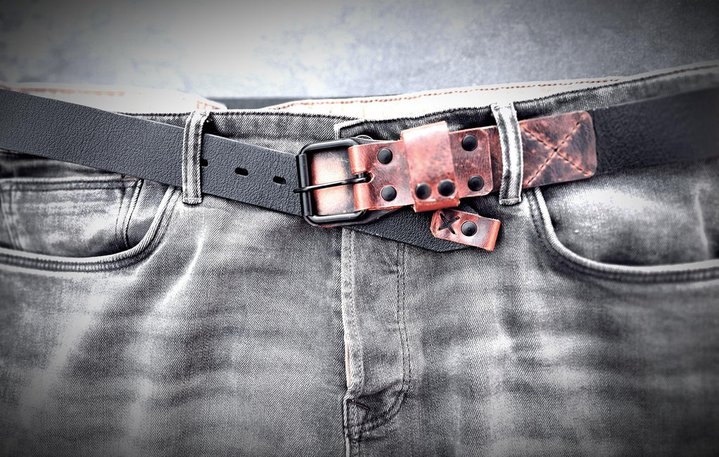 Handmade Vintage Leather Belt – Full Grain Leather Belt For Men & Women, Rustic Handmade Belt, Durable Everyday Work Belt, Unique Gift