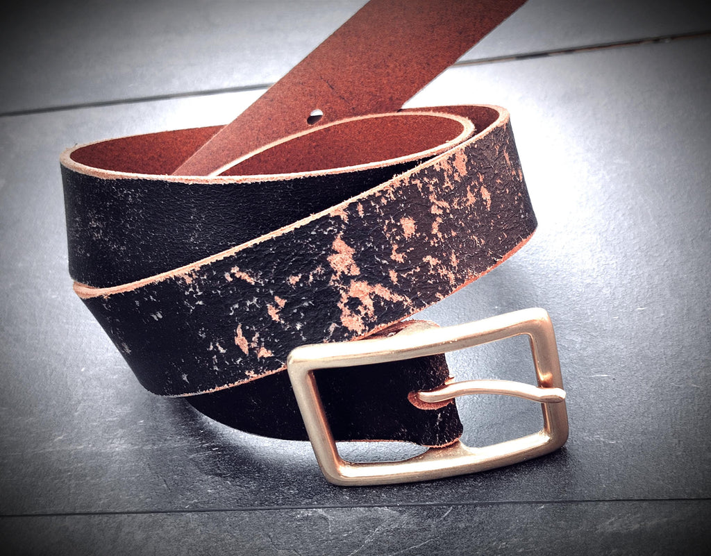 Handmade Vintage Leather Belt – Full Grain Leather Belt For Men & Women, Rustic Handmade Belt, Durable Everyday Work Belt, Unique Gift