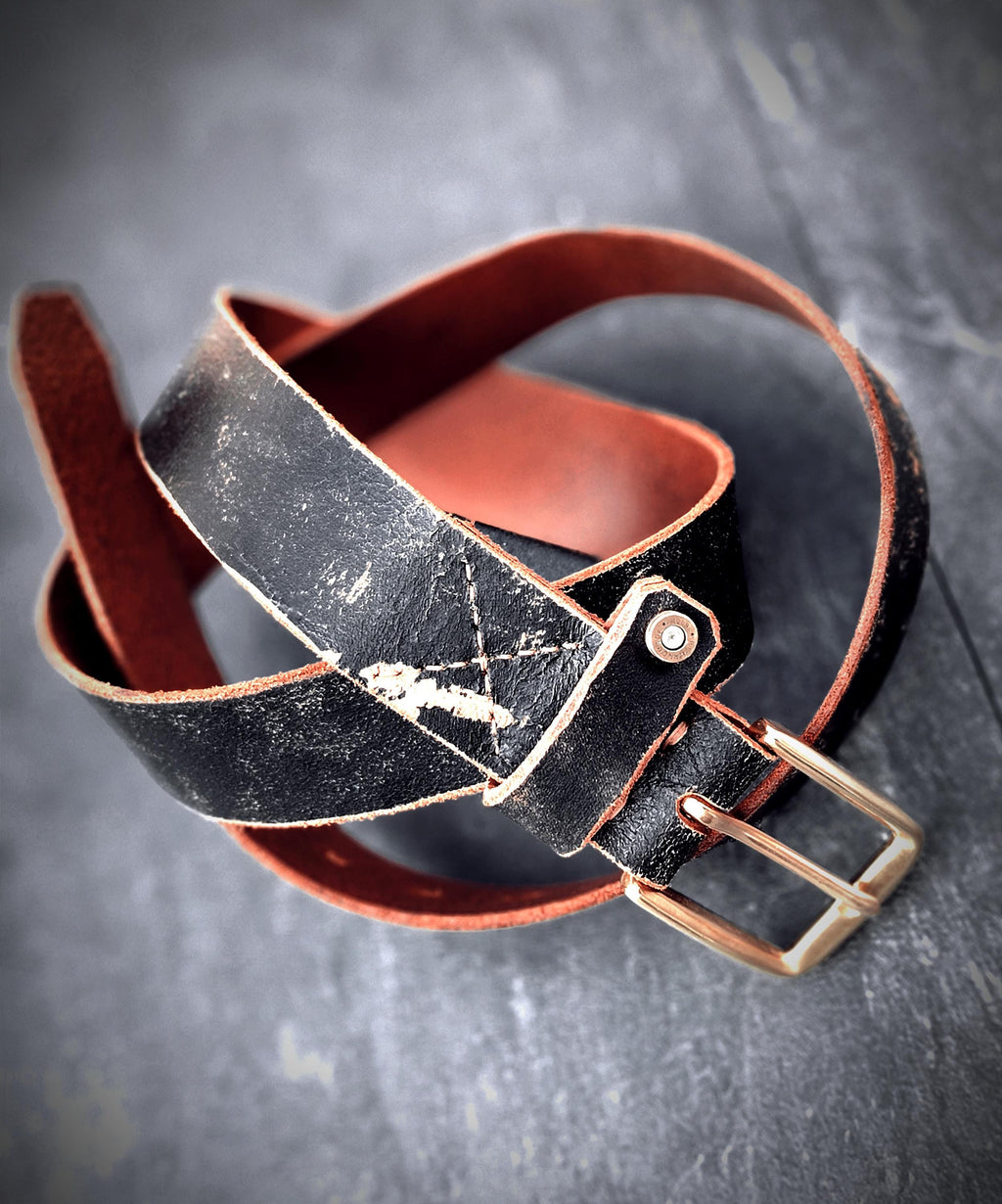 Handmade Vintage Leather Belt – Full Grain Leather Belt For Men & Women, Rustic Handmade Belt, Durable Everyday Work Belt, Unique Gift