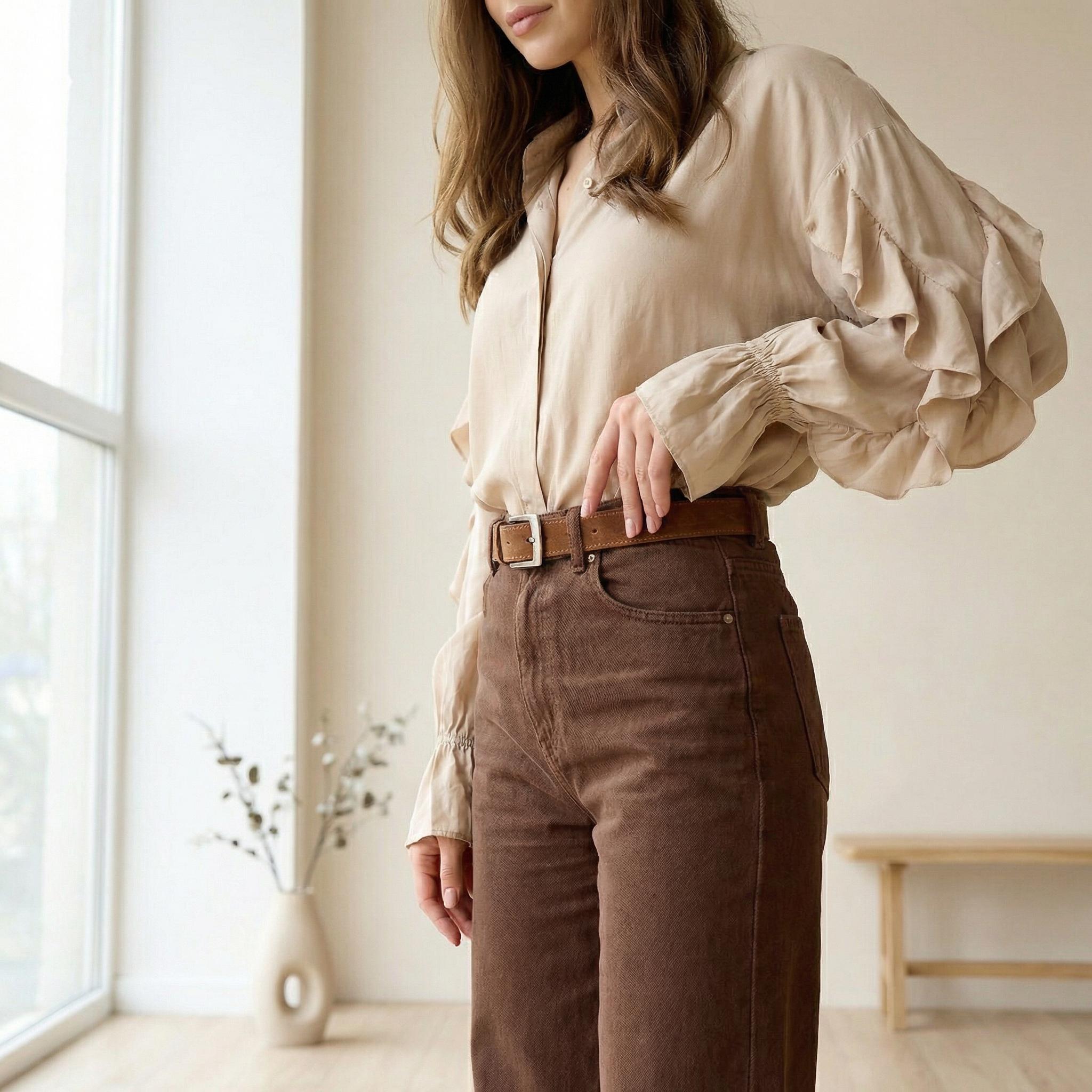 Genuine Leather Waist Belt, Leather Waist Belt Women, Leather Pants Belt For Women,handmade Leather Belts For Women.