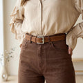 100% Genuine Leather Waist Belt, Leather Waist Belt Women, Leather Pants Belt For Women,handmade Leather Belts For Women,casual Leather Belt