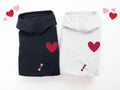 Valentines Hoodie for Women with Initial on Sleeve Valentines Day Sweatshirt Valentine Gift Valentine Sweatshirt Womens Couple Matching Gift