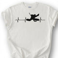 Hockey Goalie Heartbeat Shirt, Ice Hockey Goalkeeper T-Shirt, Hockey Is My Heart Tee, Goalie Save Silhouette, Hockey Goaltender Gift