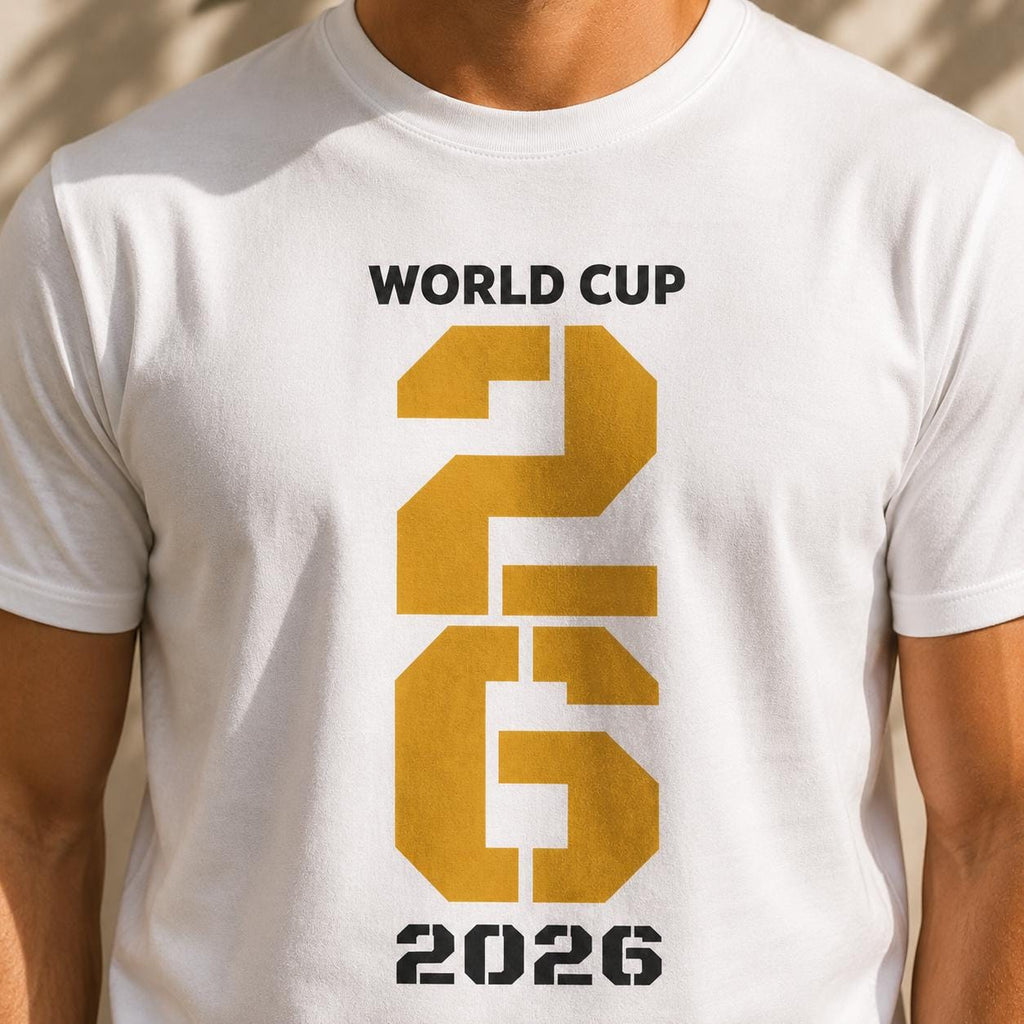 2026 Soccer Shirt, Gold 26 Football Fan Tee, Match Day Sports Shirt, Global Tournament Gift, Soccer Lover Tee