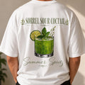 Comfort Colors Sorrel Sour Cocktail Shirt, Summer Spritz Tee, Botanical Drink Graphic T-Shirt, Herbal Garden Party Summer Vacation Tee